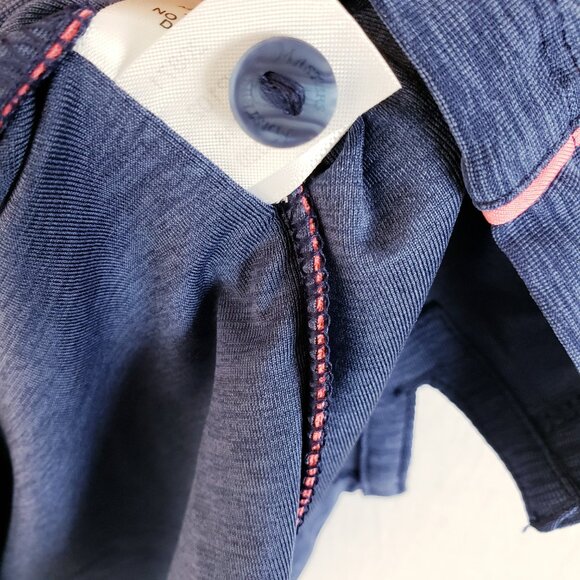 NWOT Masters Magnolia Lane Tech $240 Polo Shirt Short Sleeve Navy size M Golf - Picture 10 of 12